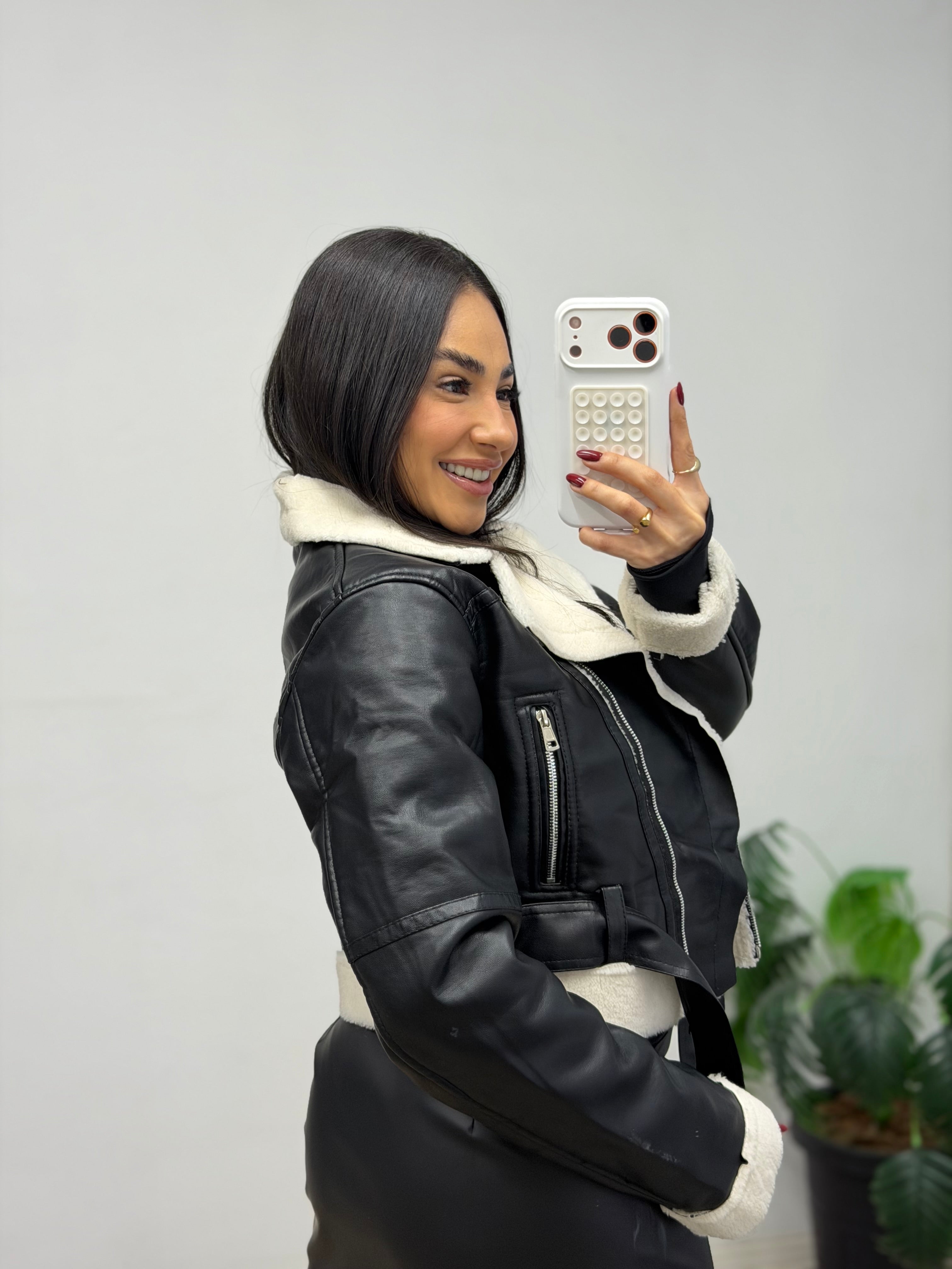 Jaqueta Carneiro com PU