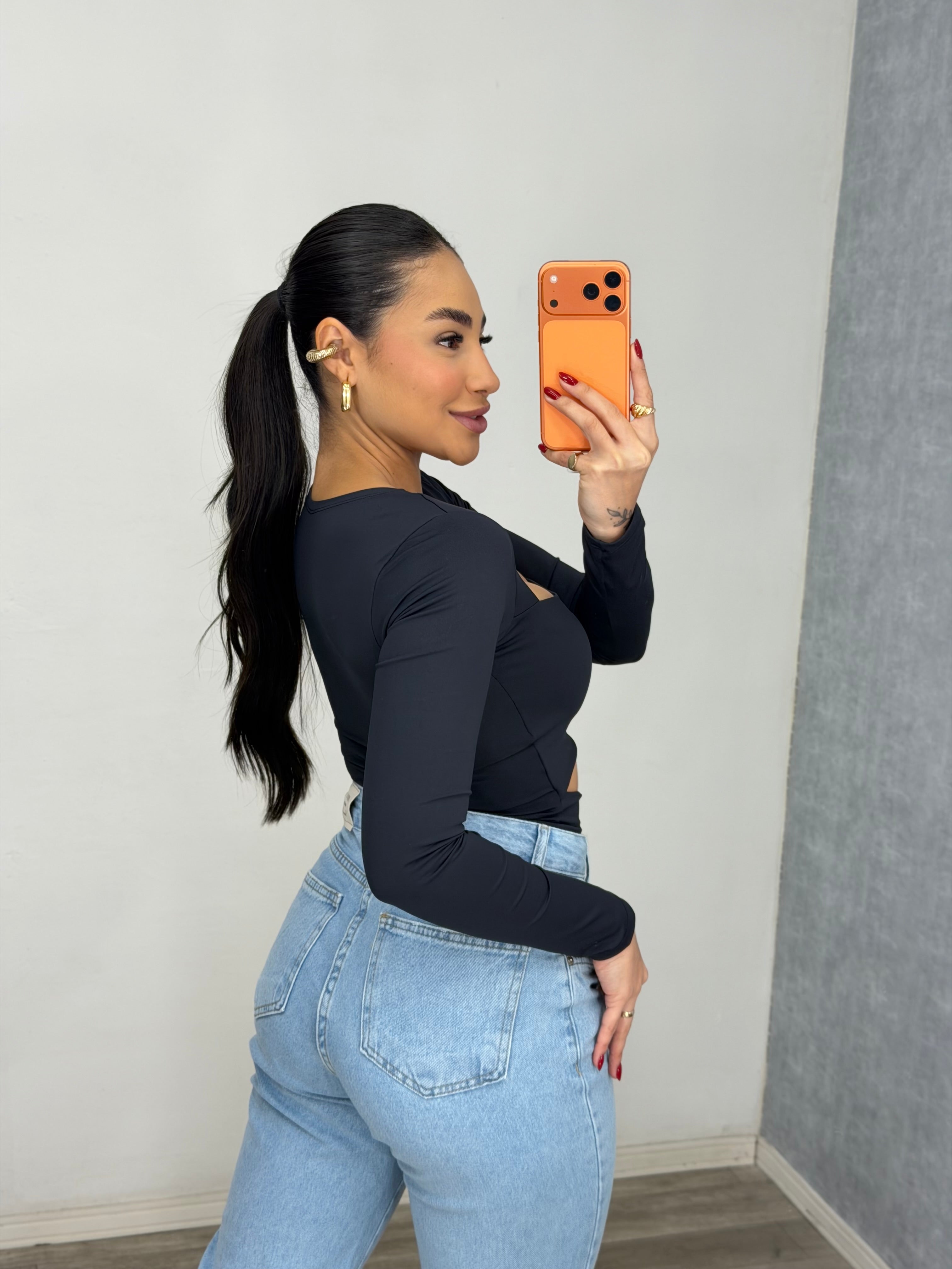 Calça mom clara