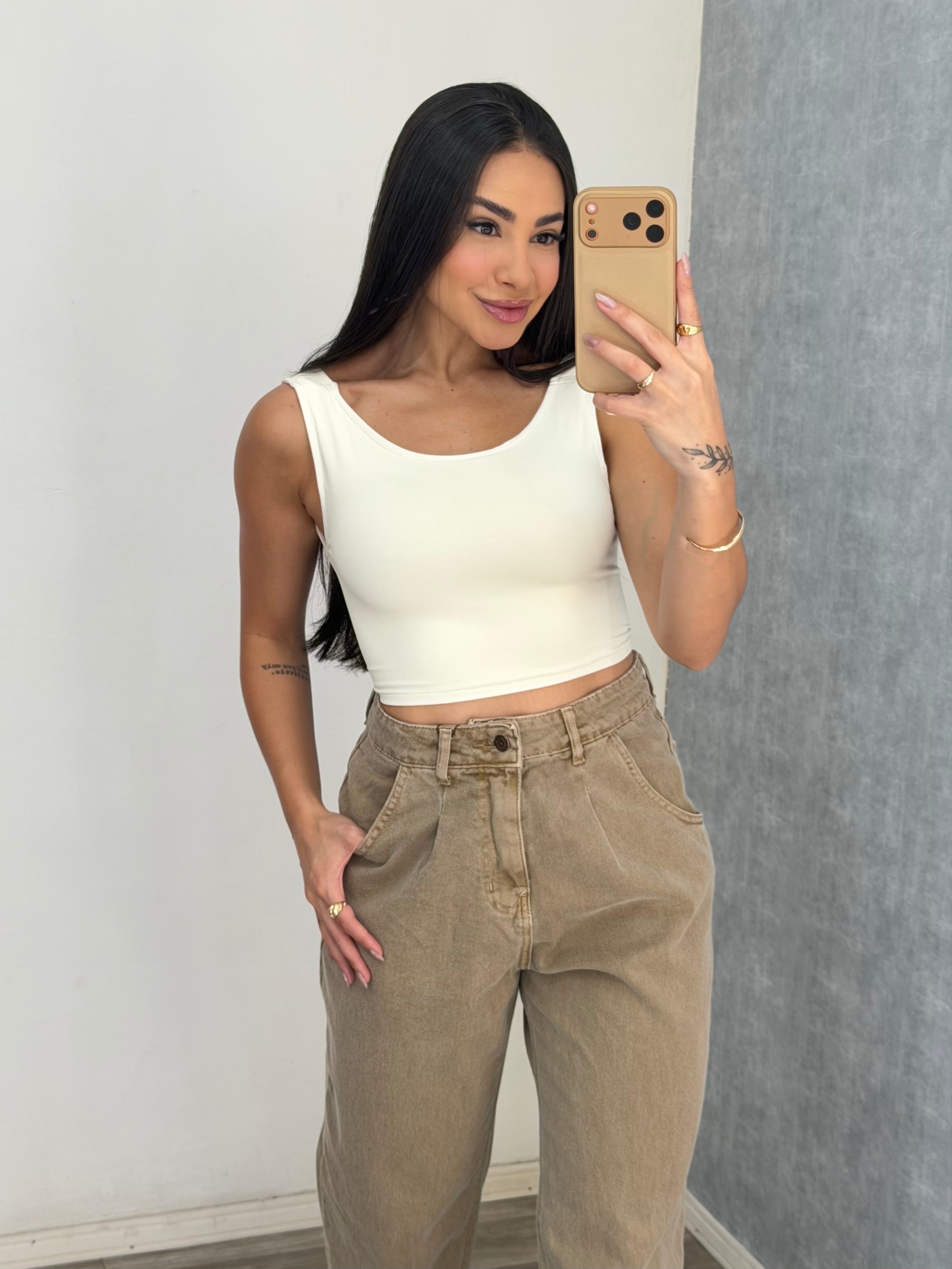 Cropped amarração costas nuas