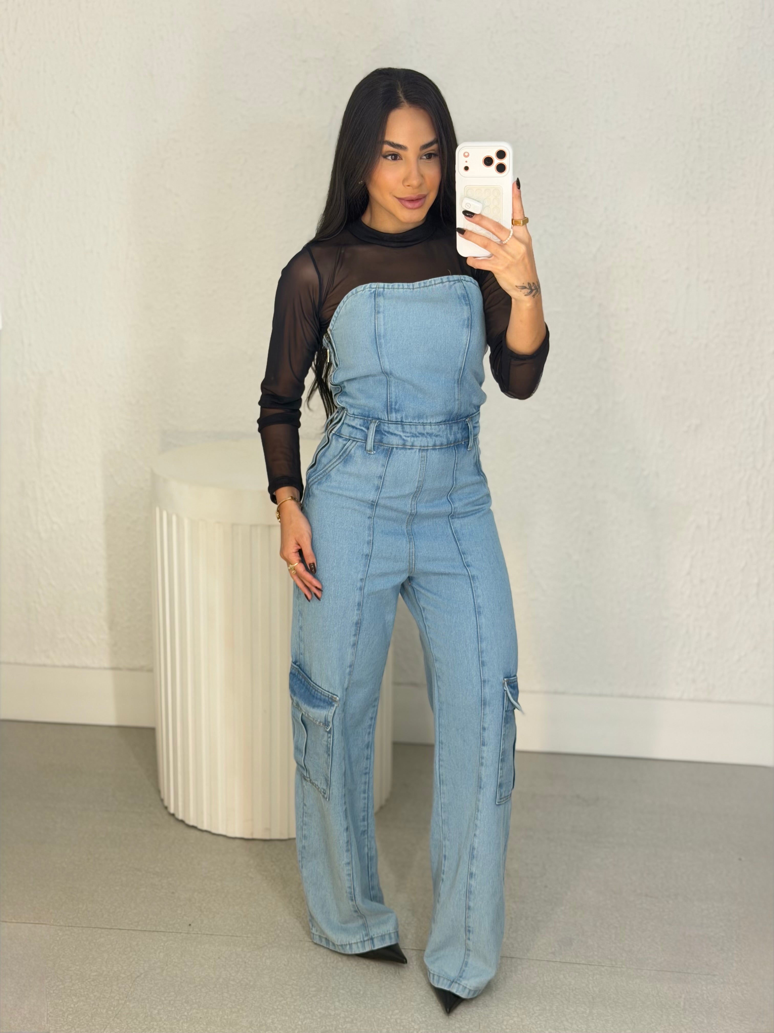Macacão jeans